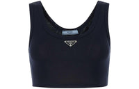 PRADA Sleeveless Knitted Cropped Top