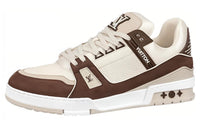 LOUIS VUITTON Slip-Resistant Low-Top Skateboard Shoes Women's Brown