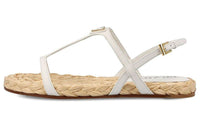 PRADA One Strap Sandals Women's White