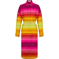DIOR Long Sleeved Dress Women's Red