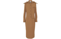 PRADA SS24 Long Sleeved Dresses Women's Beige