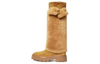 CELINE Triomphe Knee high Boots 4.5cm Women's Brown