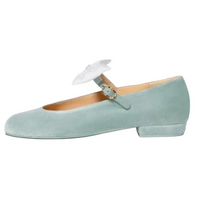 CHANEL Mary Jane Shoes Women's Light Green