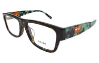 PRADA Eyeglass Frames Men Tortoiseshell/Green Tortoiseshell Legs