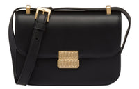 MIU MIU Leather Crossbody Bag, Shoulder Bag Women's Black