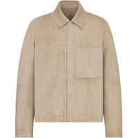 DIOR Leather Jacket Women's Beige