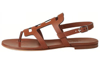 HERMES Olympe Strap Sandals Women's Brown