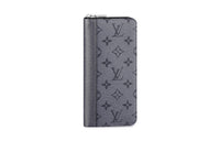 LOUIS VUITTON Zippy Wallet Vertical Gunmetal Gray