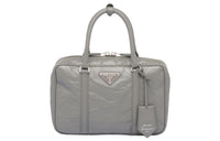 PRADA Soft Sheep Leather Shoulder Bag Crossbody Bag Handbag Women's Gray