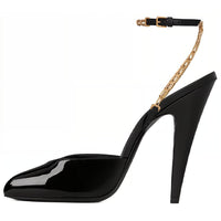 SAINT LAURENT Cone Heel High Heels Women's Black