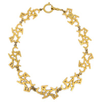 CHANEL 1990-2000s Logo-lettering Chain Necklace