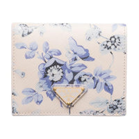 PRADA Saffiano Leather Wallet Trumpets Women's Very Peri