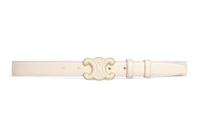 CELINE Leather Belts Women's White