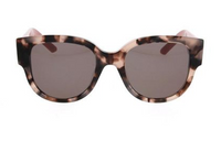 DIOR Acetate Irregular Shape Sunglasses Women's Red