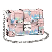 LOUIS VUITTON Crocodile Leather Shoulder Bag Crossbody Bag Regular Women's Pink Silver