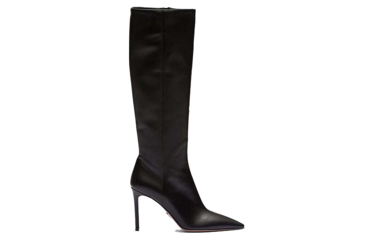 PRADA 95mm Knee-high Nappa Leather Boots