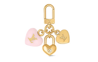 LOUIS VUITTON Micro Charms Lv Heart Key Holder