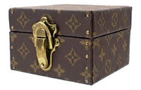 LOUIS VUITTON Canvas Pearl Box Accessories Storage Box Mini Unisex Brown