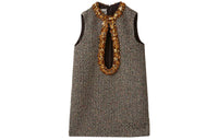 MIU MIU Sleeveless Dresses Women's Cocoa Brown
