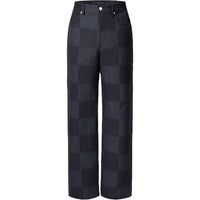 LOUIS VUITTON Damier Jacquard Wool Pants