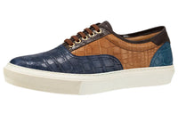 LOUIS VUITTON Stylish Skateboarding Shoes Men's Blue Brown