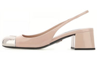 PRADA Block Heel High Heels 5cm Women's Pink