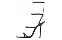 SAINT LAURENT Nui Strap Sandals Women's Black