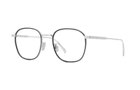 DIOR Metal Irregular Shape Eyeglass Frames Unisex Silver