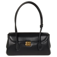 MIU MIU Leather Handbag, Shoulder Bag Women's Black