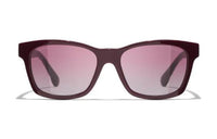 CHANEL Sunglasses Women's Red