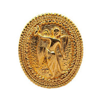 CHANEL Cc Angel Motif Brooch