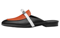HERMES Oz Stylish Sandals Women's Orange Black