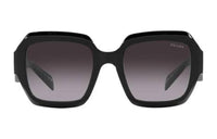 PRADA Acetate Irregular Shape Sunglasses Women's Black