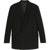 CELINE Striped Wool Boxy Blazer Jacket