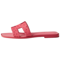 HERMES Oran Slide Slippers Women's Pink