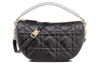 DIOR Vibe Sheepskin HOBO Bag, Shoulder Handbag Medium Size Women's Black