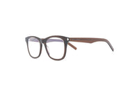SAINT LAURENT Acetate Rectangular Eyeglass Frames Men's Brown