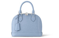 LOUIS VUITTON Alma Epi Leather Shoulder Bag Crossbody Bag Handbag Small Size Women's Blue