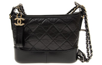 CHANEL Calfskin Shoulder Bag Crossbody Bag Regular Women's Black