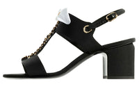 CHANEL Strap Sandals Women's Black