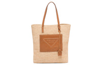PRADA Straw And Wicker Tote Bag, Shopping Bag, Shoulder Bag, Handbag Women's Brown