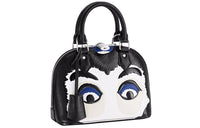 LOUIS VUITTON Leather Handbag Women's Black