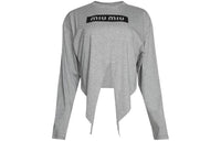 MIU MIU T Shirts Women's Gray