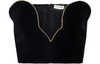 SAINT LAURENT Strapless Tops Women's Black