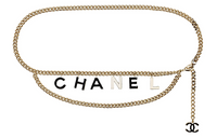 CHANEL Metal Waist Chain Women's Gold