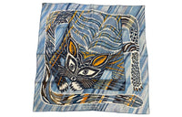 HERMES Silk Scarves Women's Blue