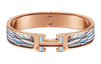 HERMES Clic-H Bangles Women's Rose Gold