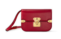 LOUIS VUITTON Cow Leather Crossbody Bag Shoulder Bag Medium Size Women's Red