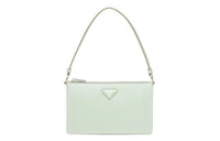PRADA Leather Handbag Mini Women's Mint Green