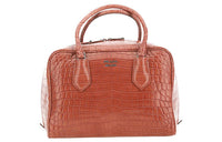 PRADA Leather Tote Bag Shopping Bag Handbag Women's Brown